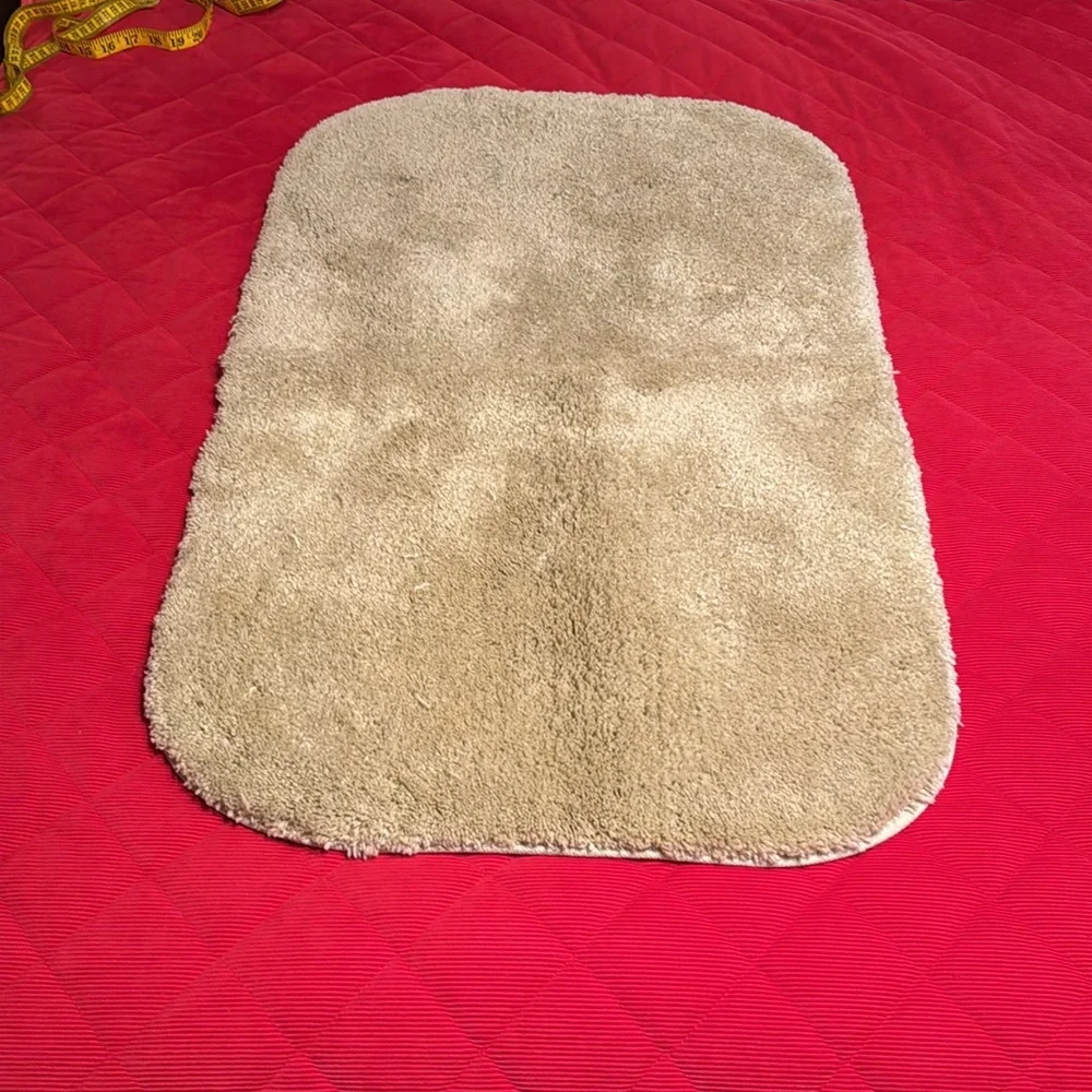 Plush Bath Rug with Rubber Backing